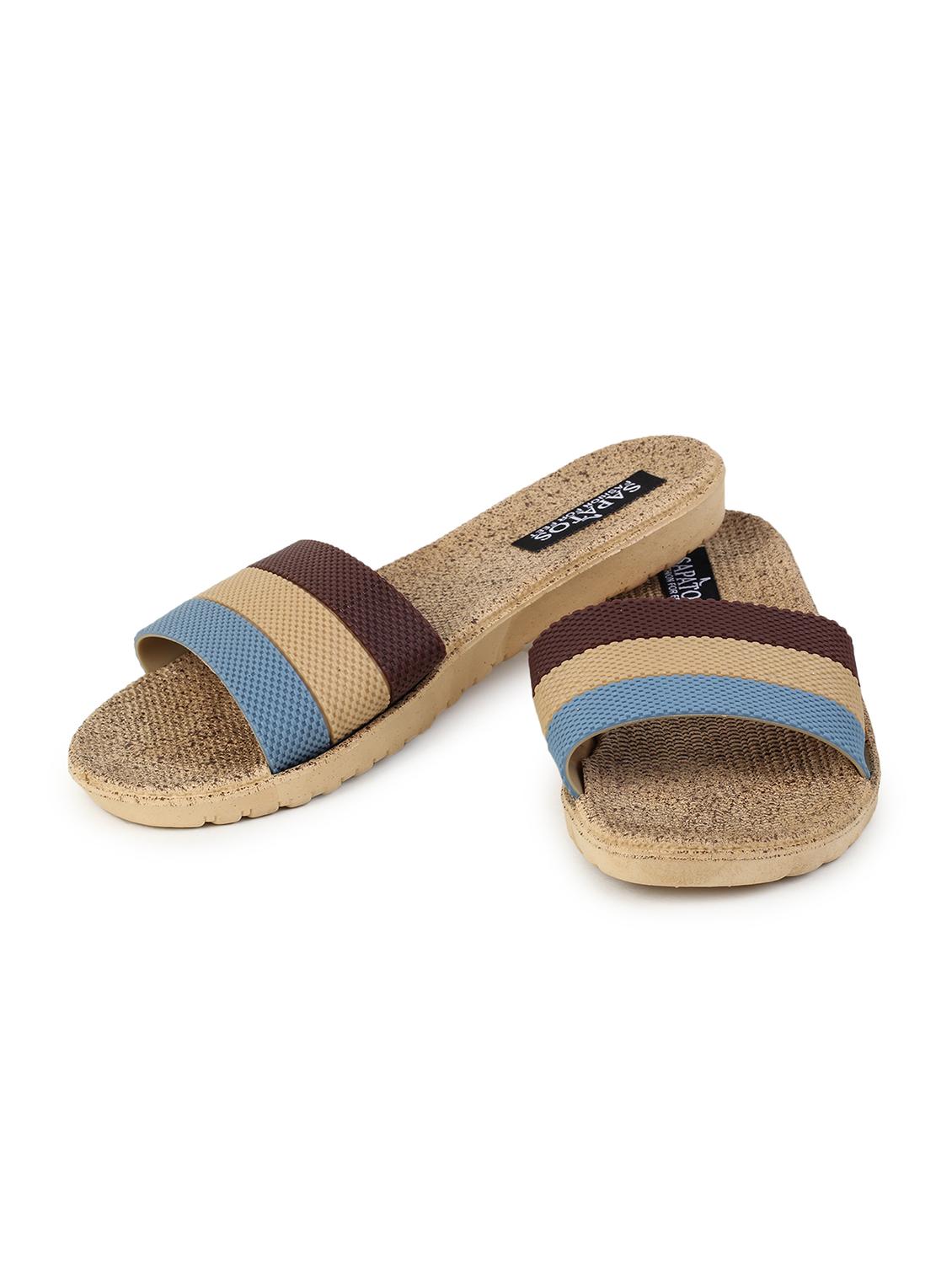 beige slip on flip flop - 17238458 - Standard Image - 2