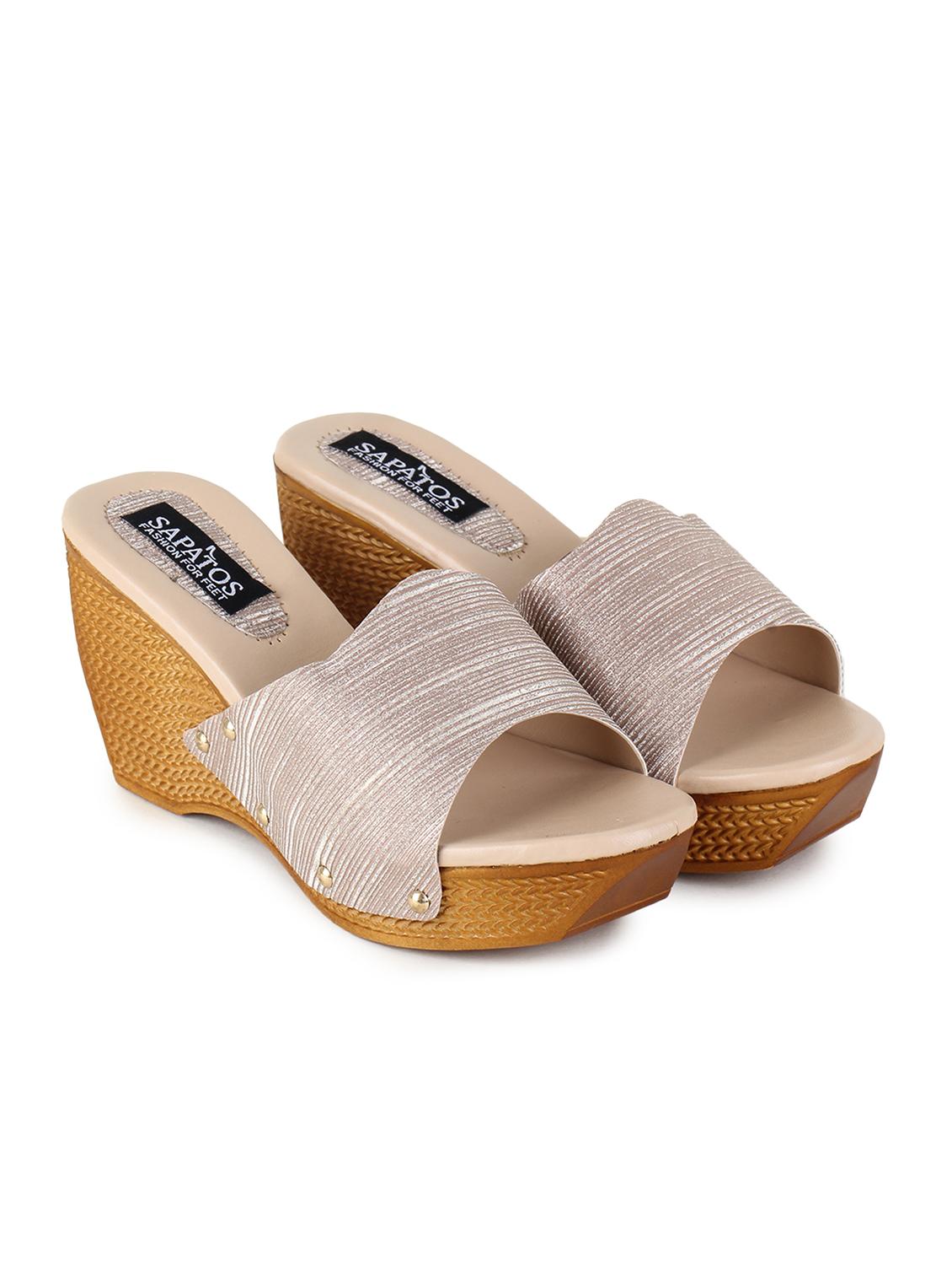 pink synthetic slip on sandals - 17238477 - Standard Image - 2