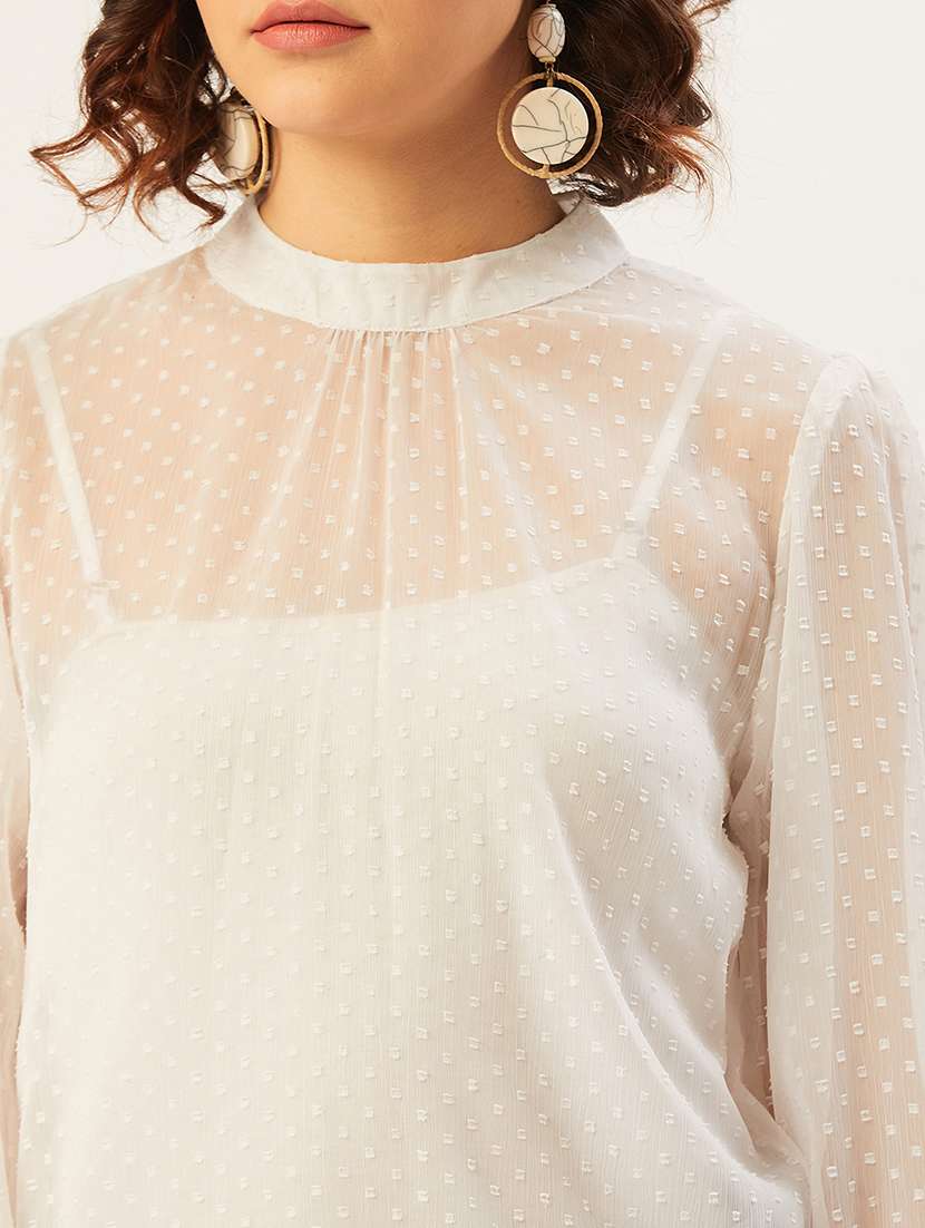 Women's Straight Mock Neck Top