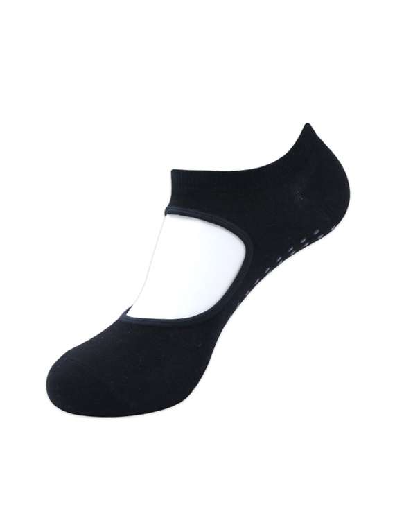black cotton ankle length sock - 17240409 - Standard Image - 2