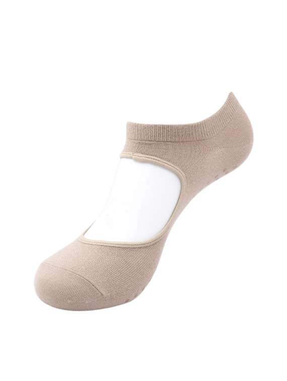beige cotton ankle length sock - 17240412 - Standard Image - 2