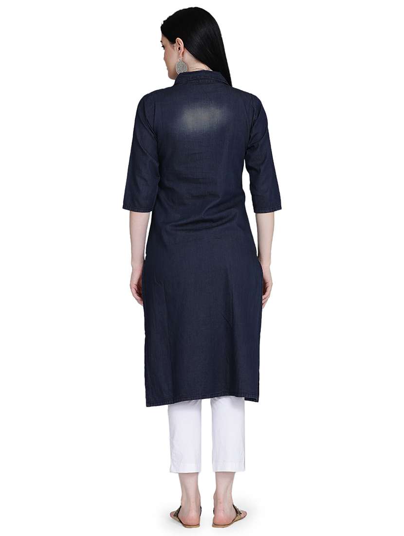 women's straight kurta - 17240831 -  Standard Image - 2