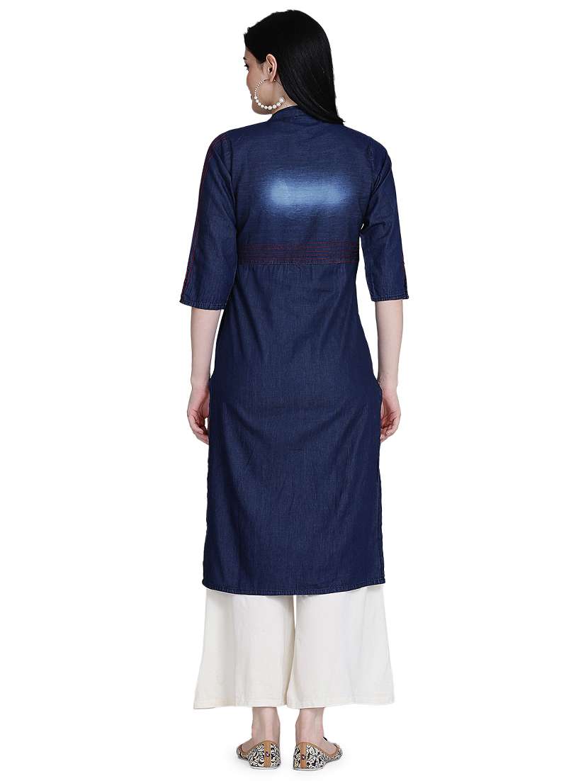 women's straight kurta - 17240834 -  Standard Image - 2