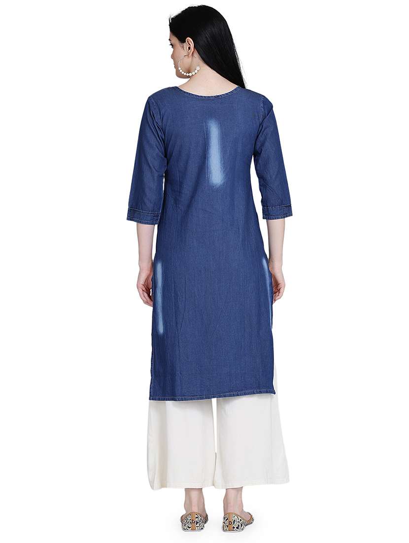 women's straight kurta - 17240836 -  Standard Image - 2
