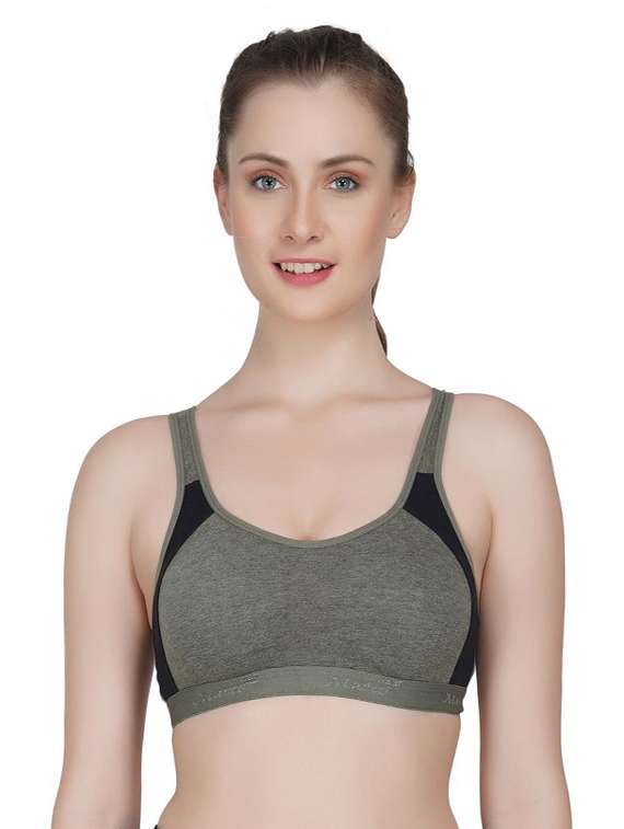 color block sports bra