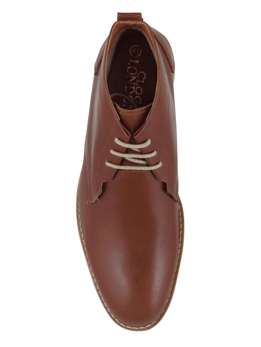 brown leather laceup derbies - 17242279 - Standard Image - 2