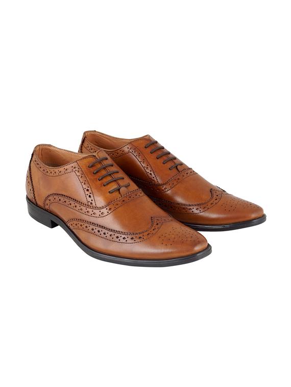 tan lace-up brouges - 17242302 - Standard Image - 2