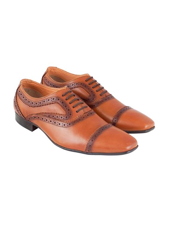 tan lace-up brouges - 17242306 - Standard Image - 2