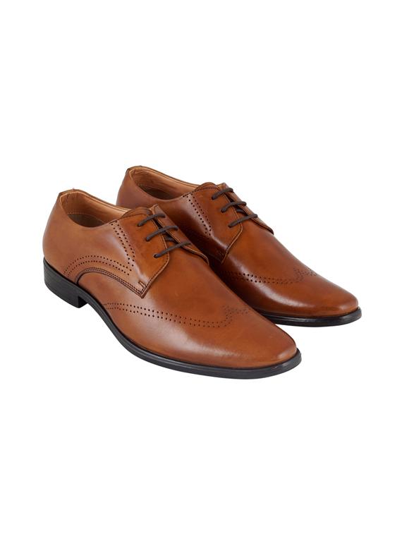 tan lace-up derbys - 17242313 - Standard Image - 2
