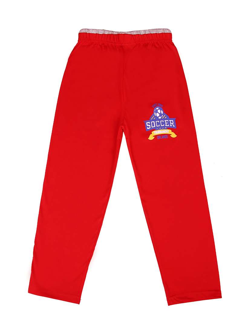 red cotton track wear
