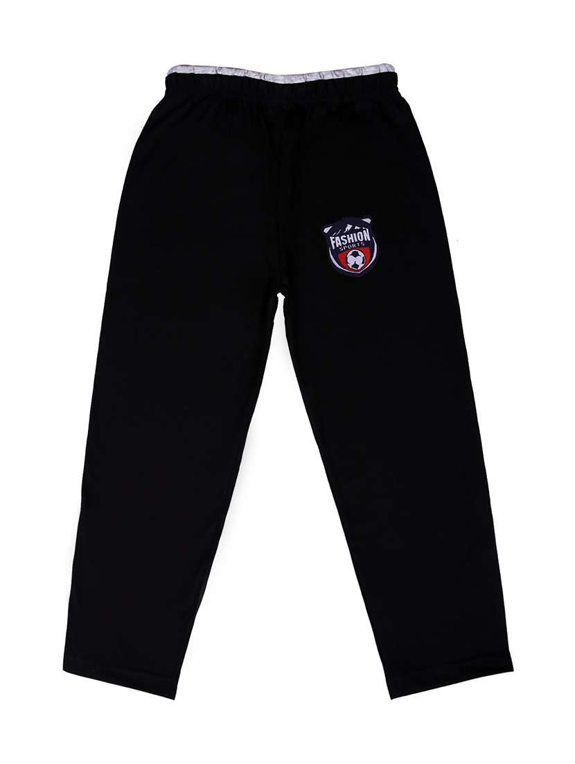 black cotton track wear