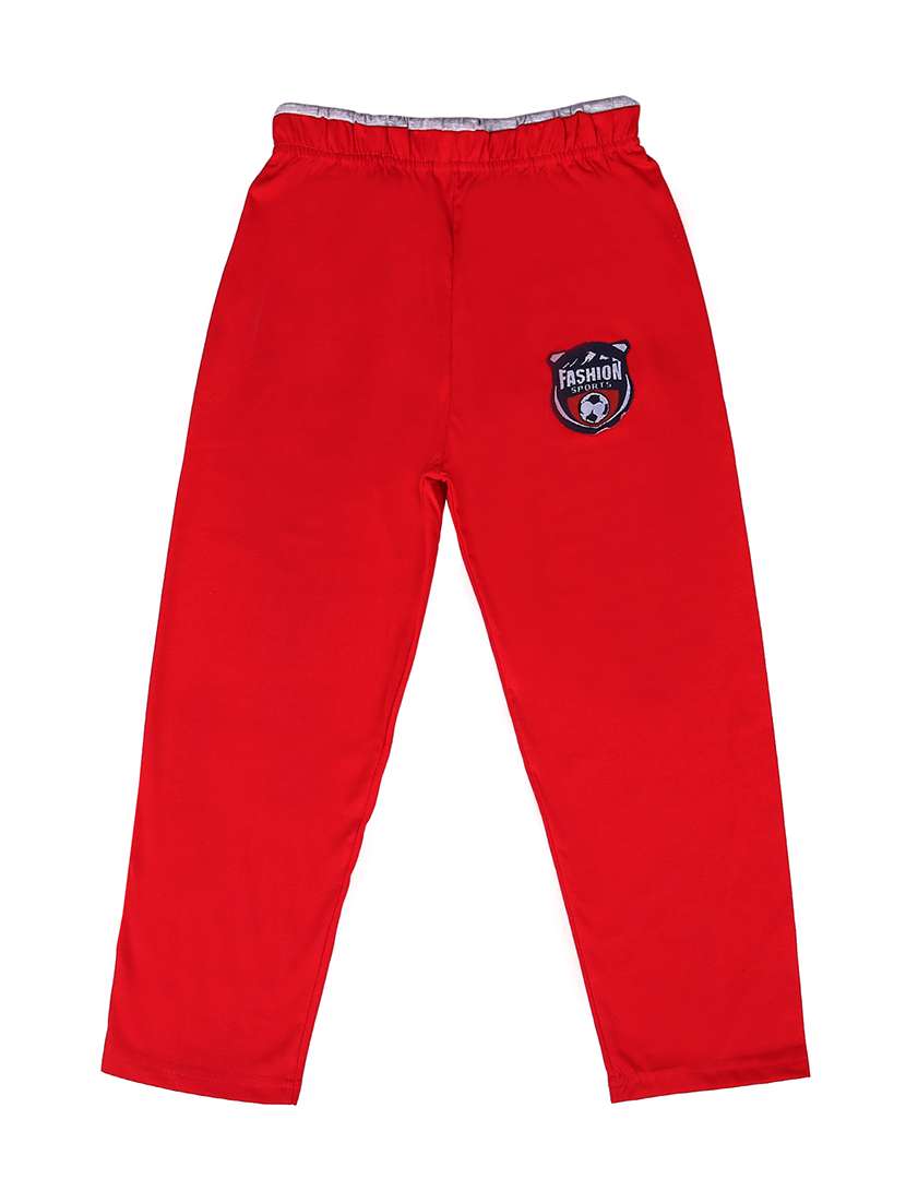 red cotton track wear