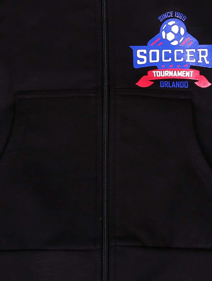 placement print hood neck sweatshirt - 17244358 -  Standard Image - 2