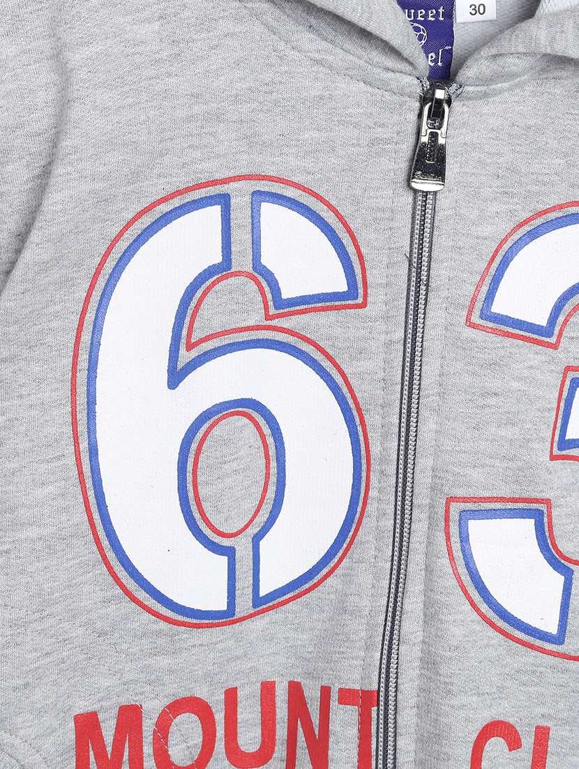 front print hood neck sweatshirt - 17244381 -  Standard Image - 2