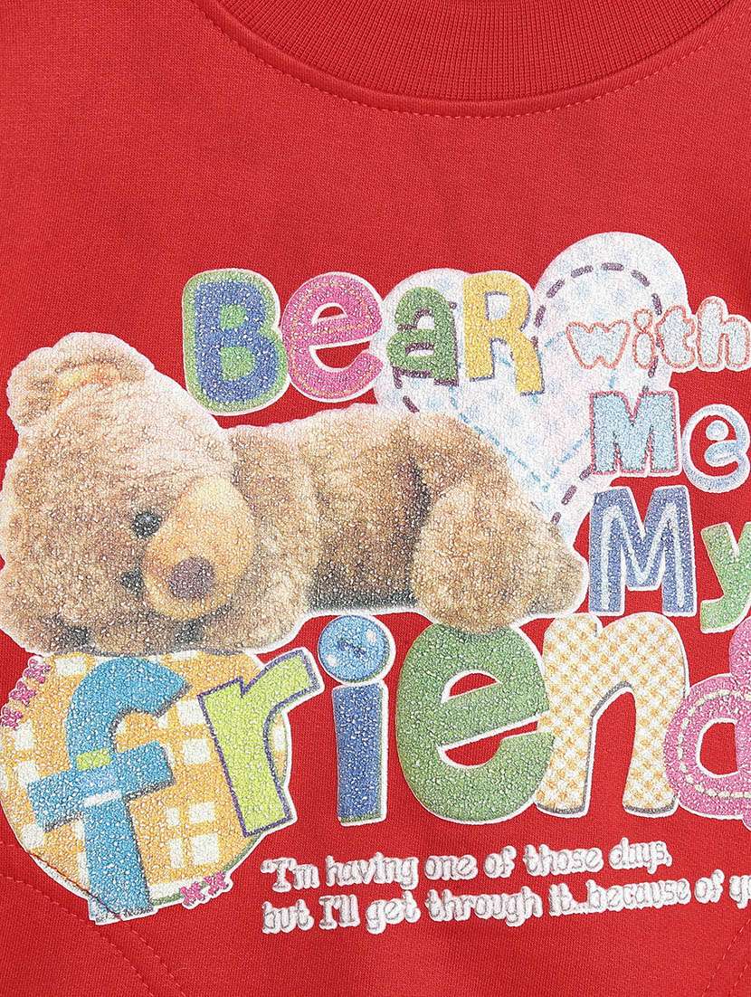 front print crew neck sweatshirt - 17244384 -  Standard Image - 2