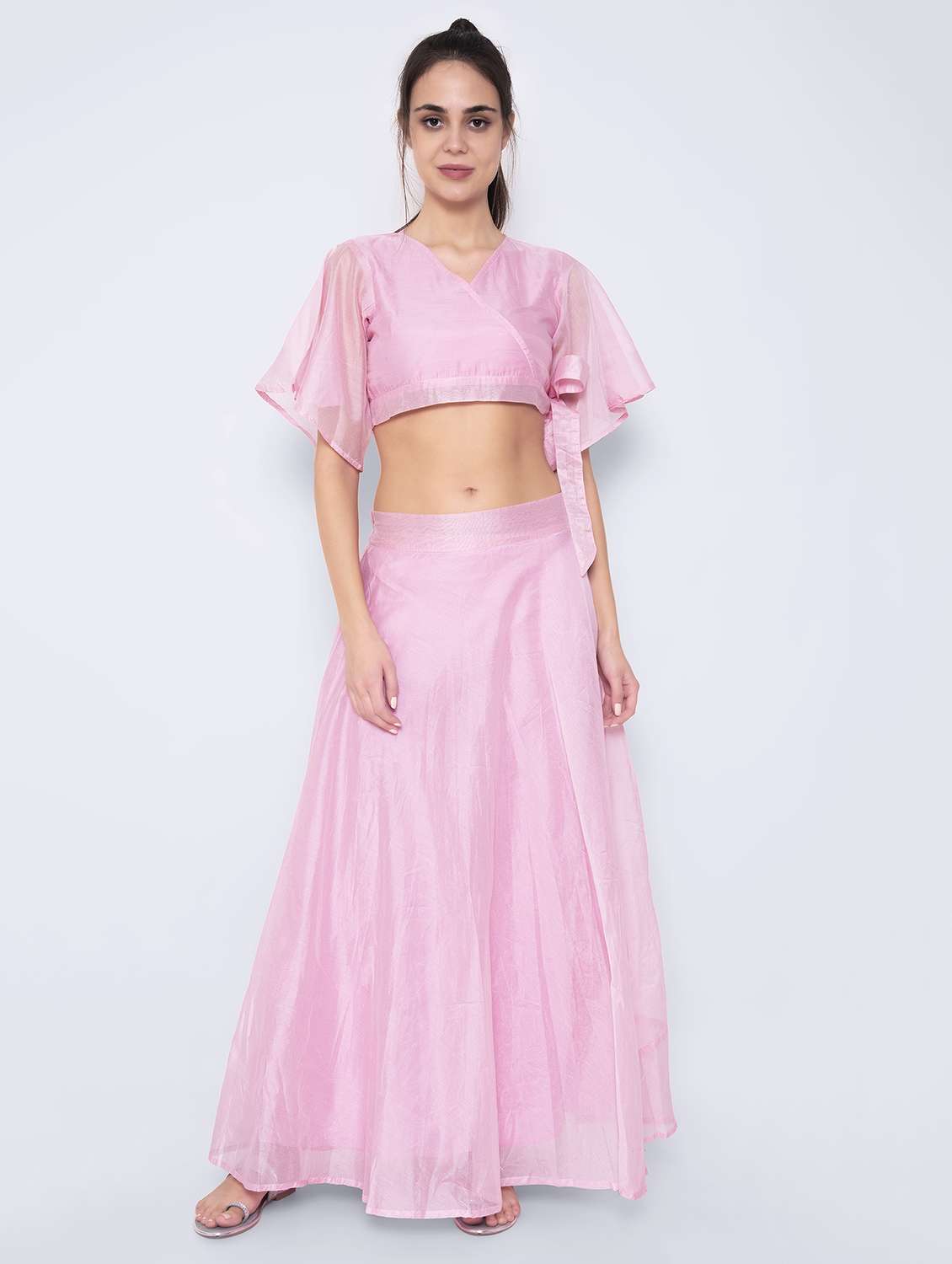 solid skirt top set - 17244779 - Zoom Image - 0