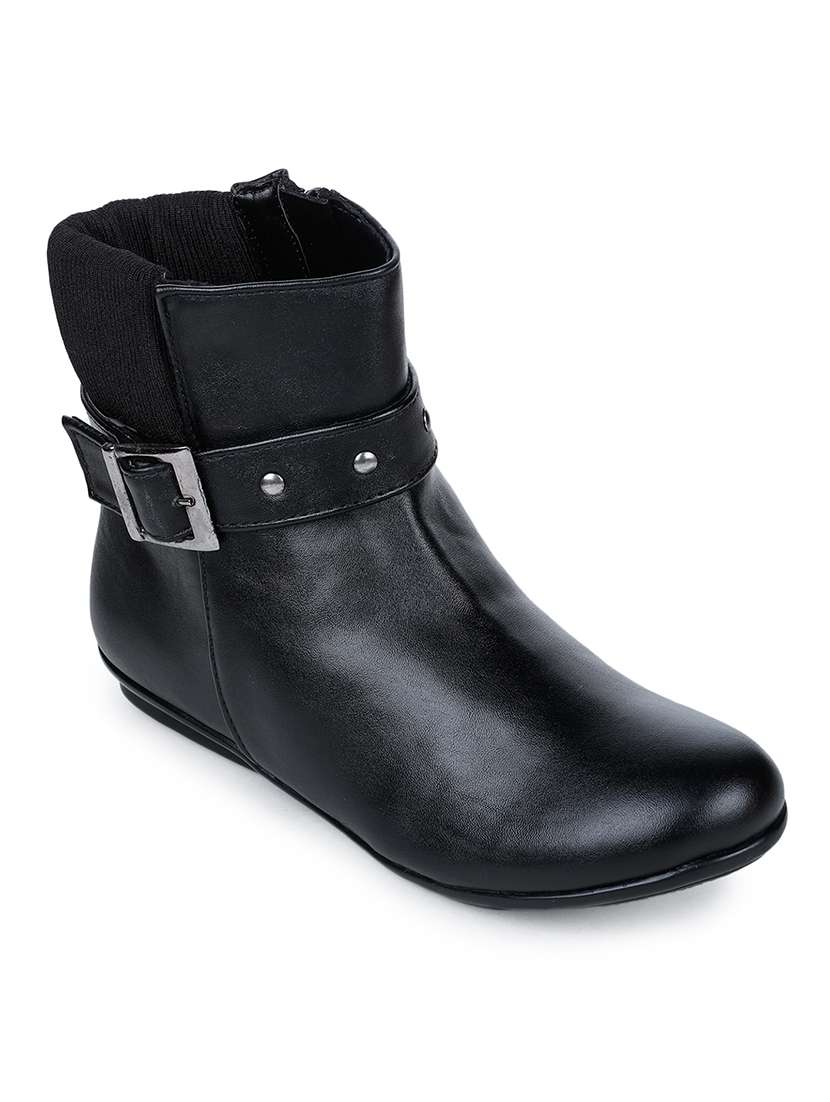 black ankle  boots