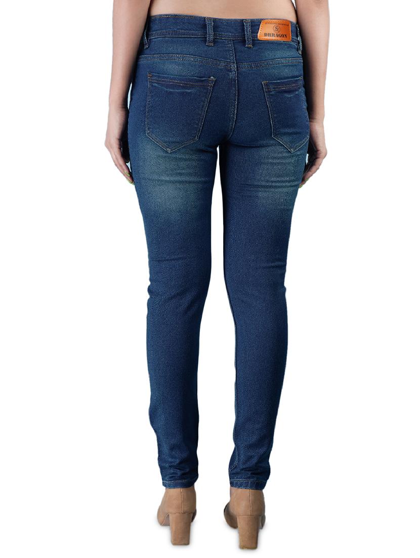 women's plain slim fit jeans - 17256352 - Standard Image - 2