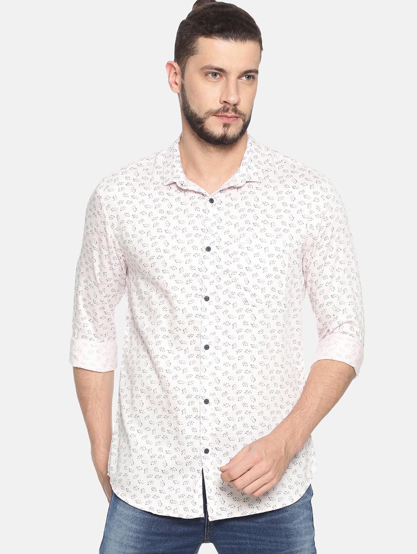 mens leaf print casual shirt - 17258307 - Zoom Image - 0