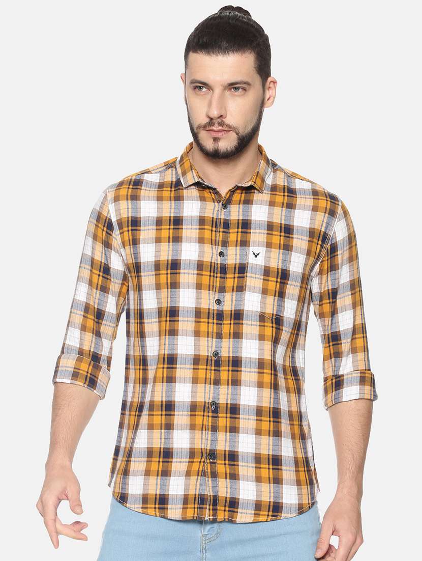 mens checks casual shirt