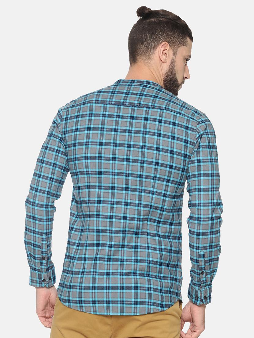 mens checks casual shirt - 17258389 - Standard Image - 2