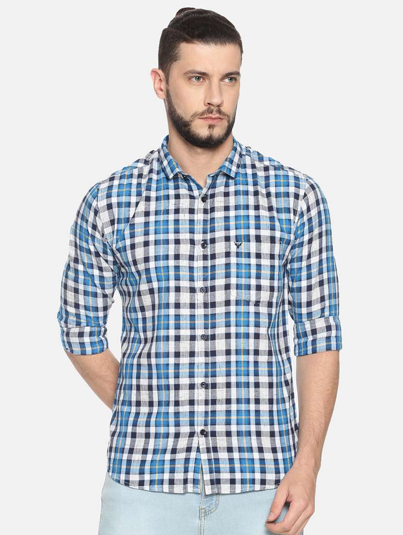 mens checks casual shirt