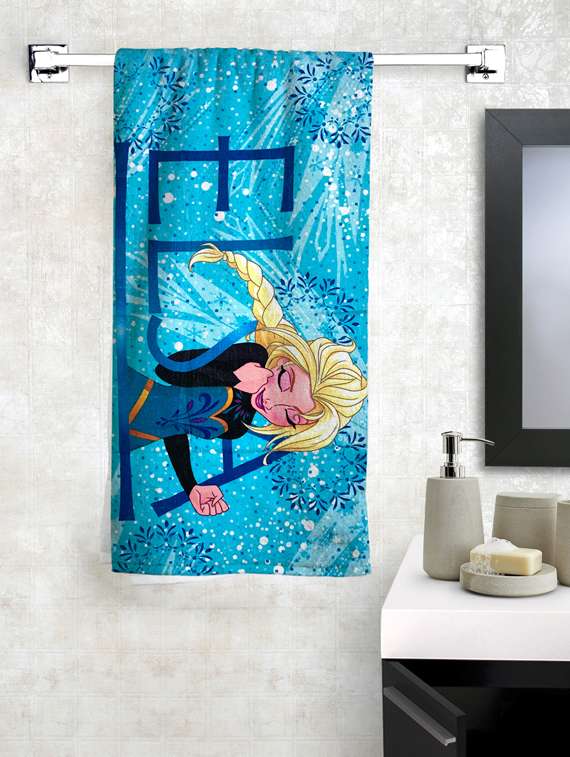 frozen kids bath towel 