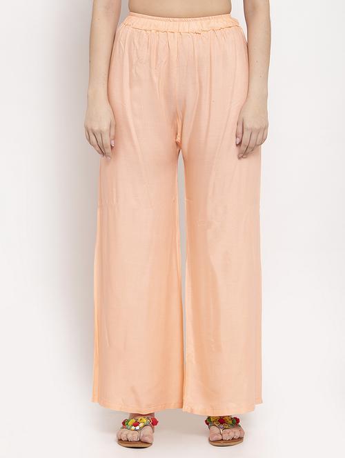 mid rise solid palazzo - 17262091 - Standard Image - 0
