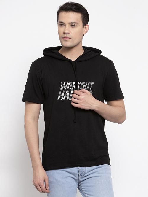 black chest print t-shirt - 17263777 -  Standard Image - 0
