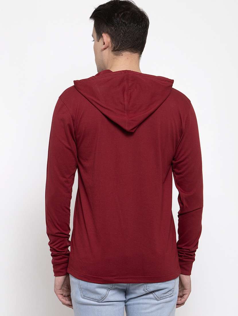 maroon chest print t-shirt - 17263789 -  Standard Image - 2