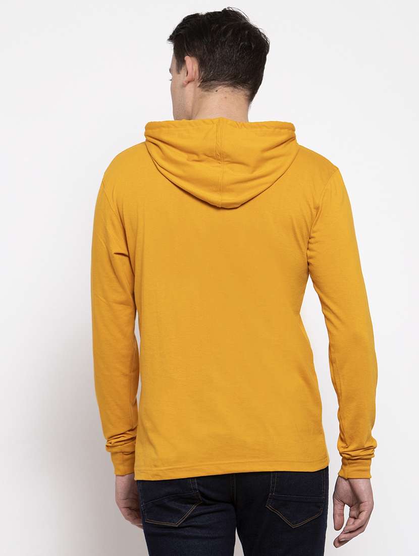 mustard chest print t-shirt - 17263809 - Standard Image - 2