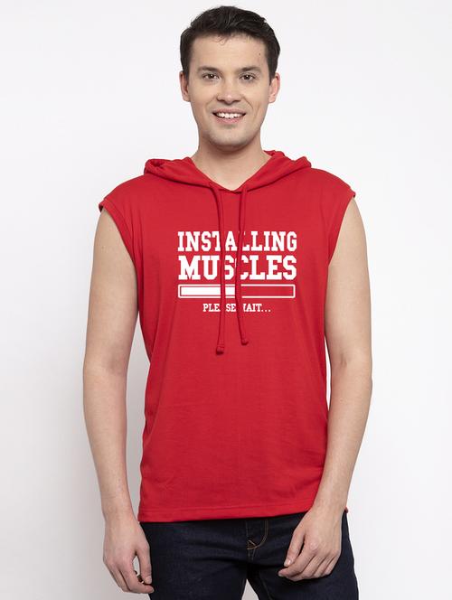 red chest print t-shirt - 17263883 -  Standard Image - 0