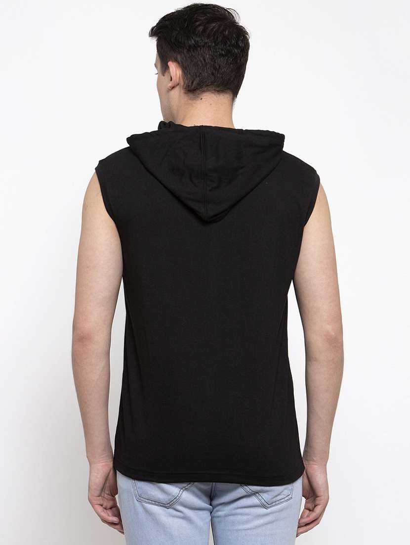 black chest print t-shirt - 17263894 - Standard Image - 2