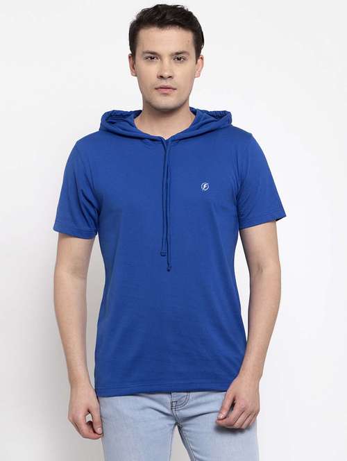 blue solid t-shirt - 17263964 - Standard Image - 0