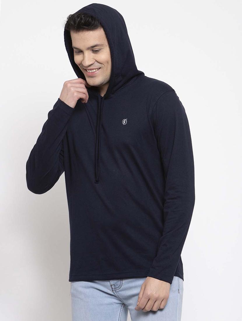 navy blue solid t-shirt - 17263978 - Standard Image - 2