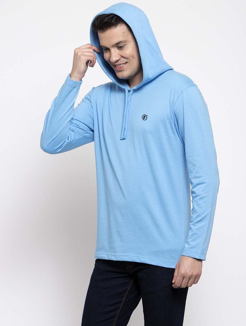 light blue solid t-shirt - 17263979 - Standard Image - 2