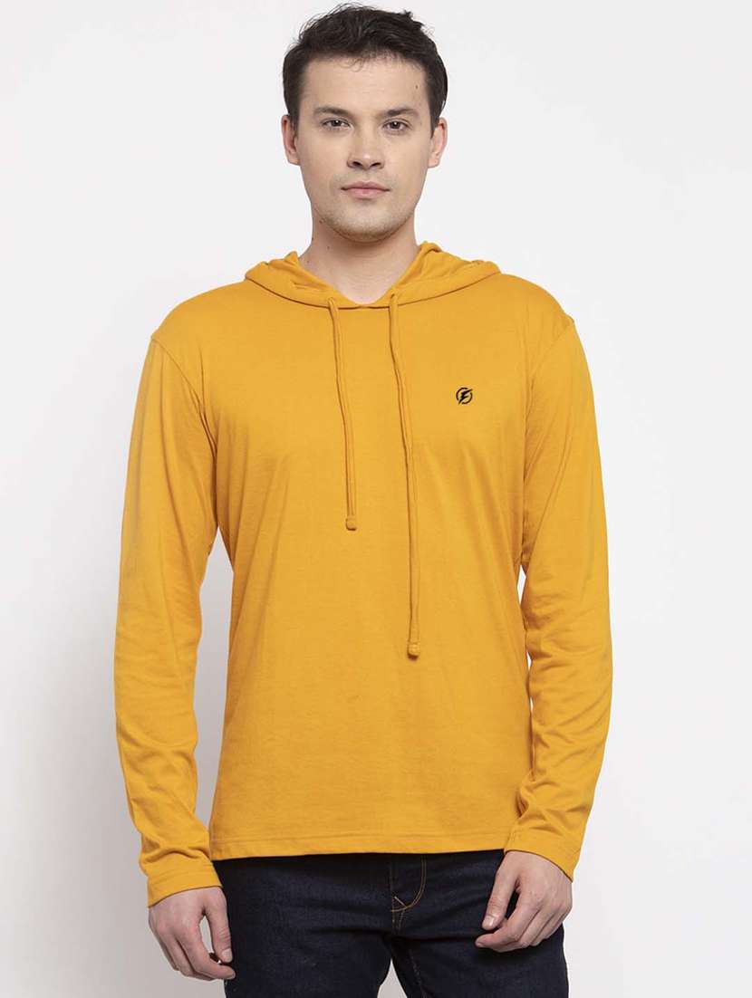 mustard solid t-shirt