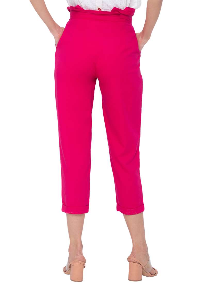 pleated waist cropped trouser  - 17264021 -  Standard Image - 2
