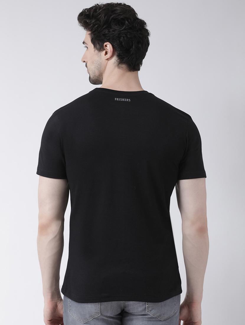 black solid t-shirt - 17264515 - Standard Image - 2