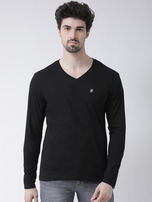 black solid t-shirt - 17264528 - Standard Image - 0