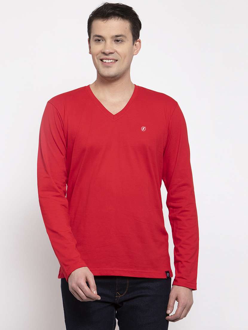 red solid t-shirt - 17264530 - Zoom Image - 0