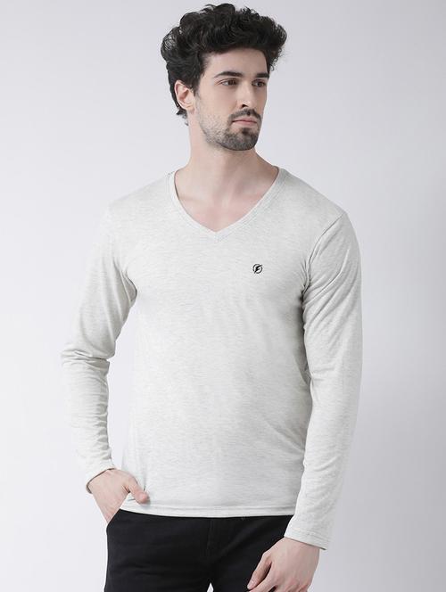 grey solid t-shirt - 17264531 - Standard Image - 0