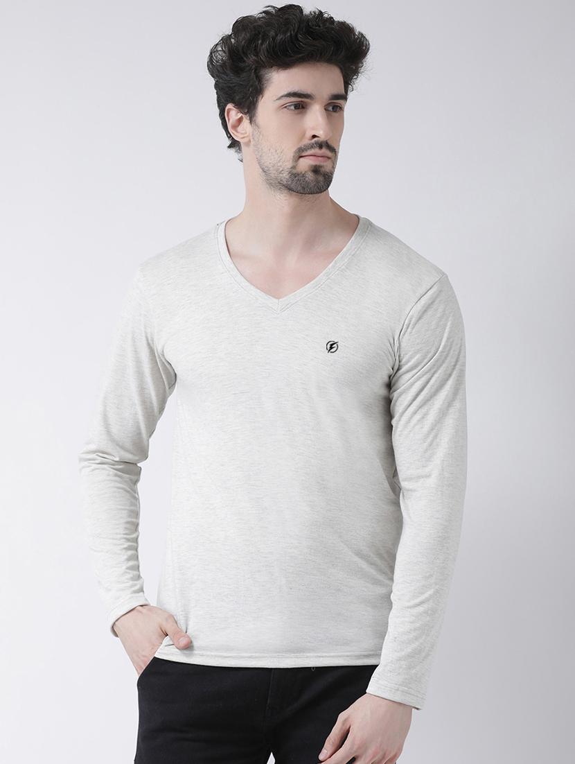grey solid t-shirt - 17264531 - Zoom Image - 0