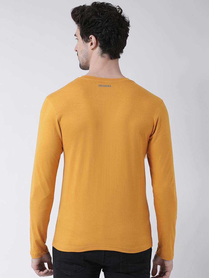 mustard solid t-shirt - 17264538 - Standard Image - 2