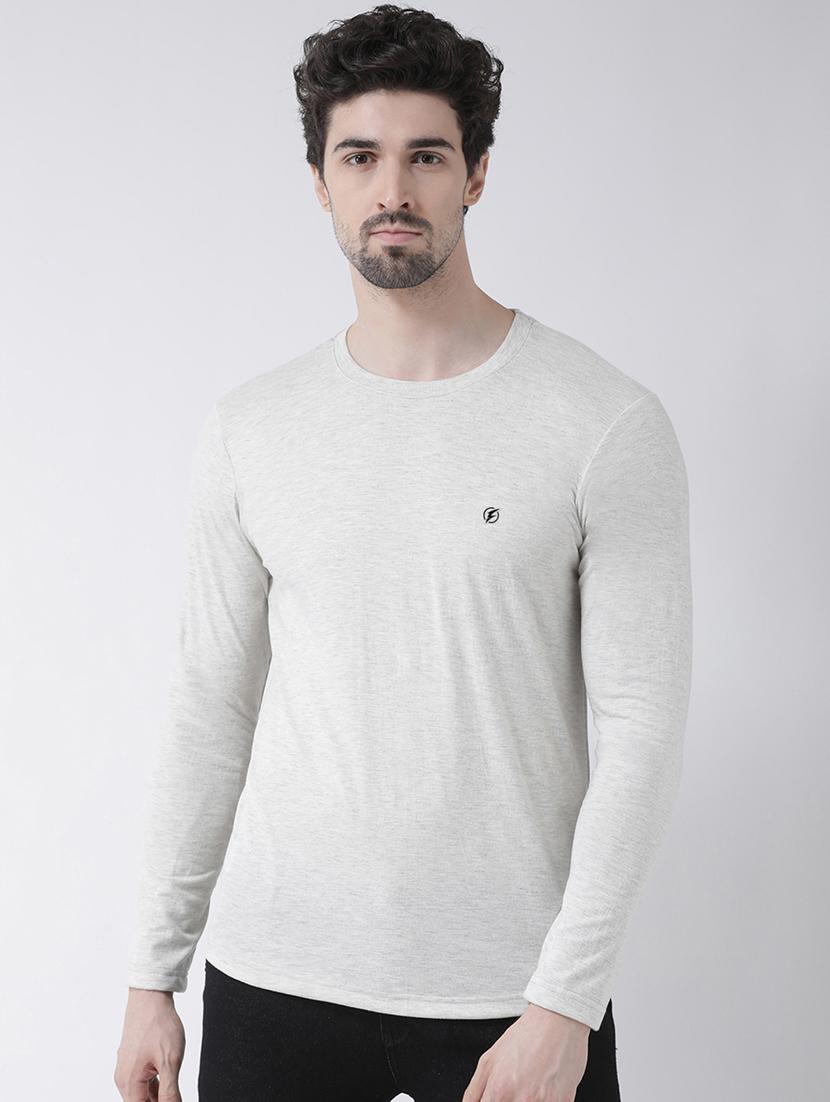 grey solid t-shirt - 17264554 -  Zoom Image - 0