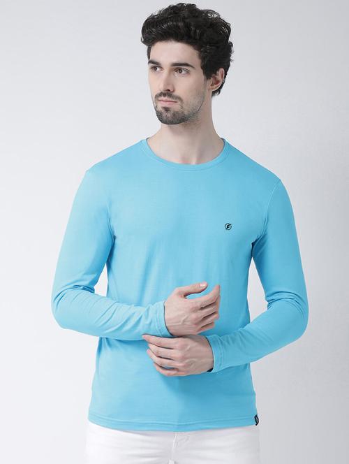 light blue solid t-shirt - 17264561 - Standard Image - 0