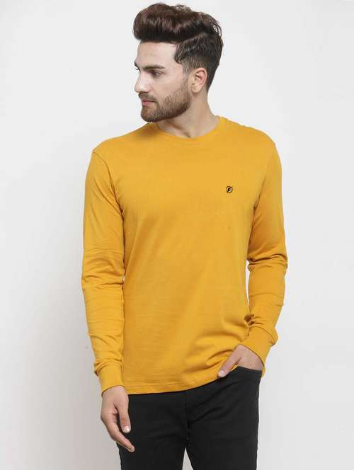 mustard solid t-shirt - 17264586 -  Standard Image - 0