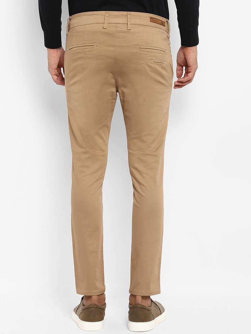 beige solid chinos  - 17264666 -  Standard Image - 2