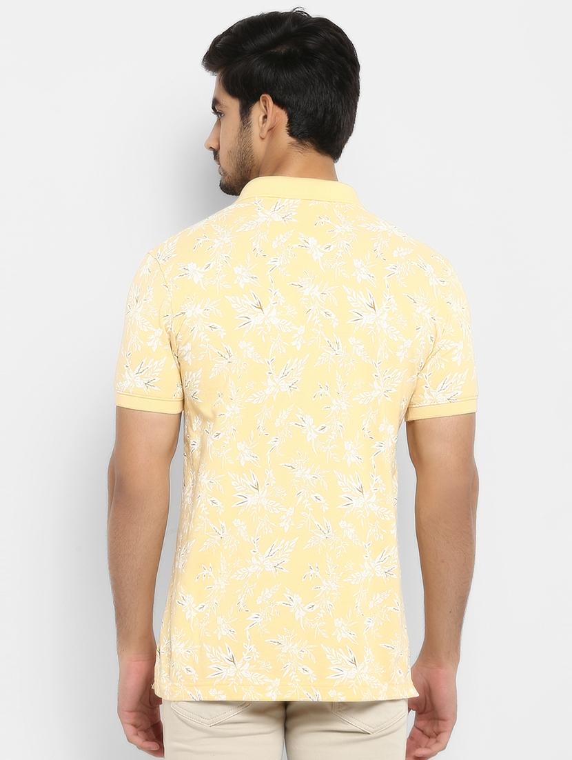yellow printed polo t-shirt - 17264685 - Standard Image - 2