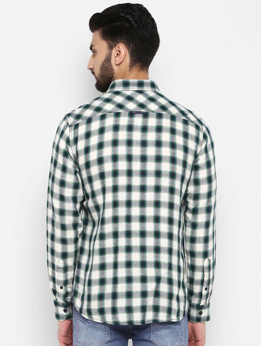 green checkered casual shirt - 17264724 -  Standard Image - 2